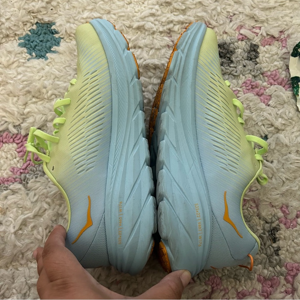 Hoka Women's Rincon 3 Blue and Green Color - Picture 12 of 12